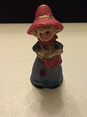 Jasco Merri-Bells Girl Drummer Figurine Vintage 1978